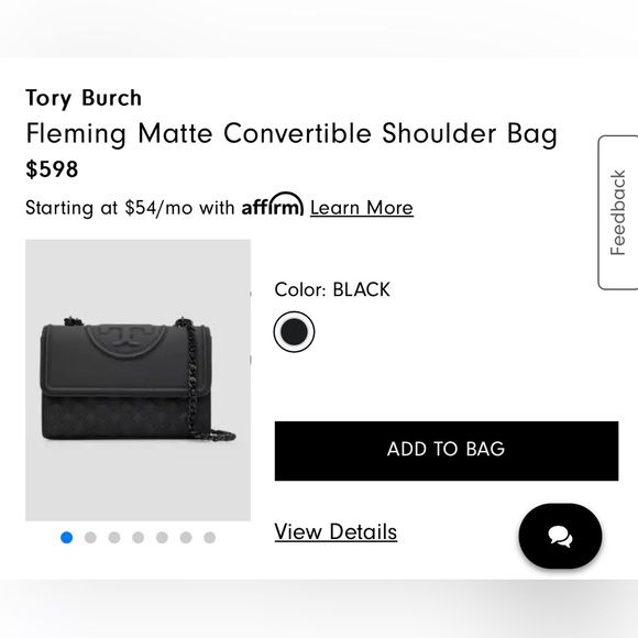 Tory Burch Fleming Matte Convertible Shoulder Bag - Picture 7 of 8